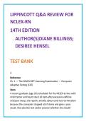 Lippincott Q&A Review for NCLEX-RN Test Bank &lpar;14th Ed&rpar; &vert; Billings & Hensel &vert; NCLEX-RN Practice Questions