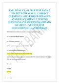 EMD FINAL EXAM PREP TEST BANK 2  2026&sol;2027 WITH ACTUAL CORRECT  QUESTIONS AND VERIFIED DETAILED  ANSWERS &vert;CURRENTLY TESTING  QUESTIONS AND SOLUTIONS&vert;ALREADY  GRADED A&plus;&vert;NEWEST &vert;JUST  RELEASED&excl;&excl;&vert;GUARANTEED PASS