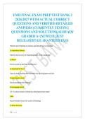 EMD FINAL EXAM PREP TEST BANK 3  2026&sol;2027 WITH ACTUAL CORRECT  QUESTIONS AND VERIFIED DETAILED  ANSWERS &vert;CURRENTLY TESTING  QUESTIONS AND SOLUTIONS&vert;ALREADY  GRADED A&plus;&vert;NEWEST &vert;JUST  RELEASED&excl;&excl;&vert;GUARANTEED PASS 