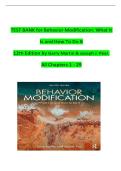 TEST BANK for Behavior Modification&colon; What It Is and How To Do It 12th Edition by Garry Martin & Joseph J&period; Pear&period; All Chapters Covered&vert;&vert;Complete A&plus; Guide