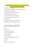 Crisis Management & Intervention Questions with Correct Answers