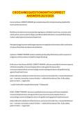 CSO EXAM 2 QUESTIONS WITH CORRECT ANSWERS