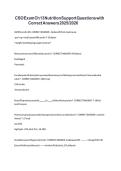 CSO Exam Ch 13 Nutrition Support Questions with Correct Answers