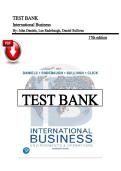 Test Bank &ndash; International Business&comma; 17th Edition &vert; Daniels&comma; Radebaugh & Sullivan &vert; All Chapters 1&ndash;20 &vert; Latest Edition