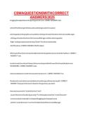 CSWA QUESTIONS WITH CORRECT ANSWERS