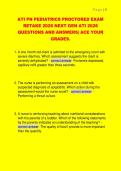 ATI PN PEDIATRICS PROCTORED EXAM  RETAKE 2026 NEXT GEN ATI 2026  QUESTIONS AND ANSWERS&vert; ACE YOUR  GRADES&period;