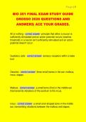 BIO 201 FINAL EXAM STUDY GUIDE  GROSSO 2026 QUESTIONS AND  ANSWERS&vert; ACE YOUR GRADES&period; 
