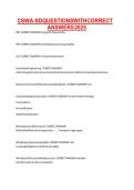 CSWA-SD QUESTIONS WITH CORRECT ANSWERS 