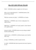 BA-323 LEE FINAL EXAM QUESTIONS AND ANSWERS 2026