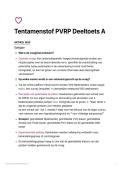 PVRP Overzichtelijke Samenvatting  TENTAMENSTOF DEELTOETS A 