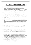 BA323 EXAM 1 ANDREW DO QUESTIONS AND ANSWERS 2026