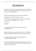PTU EXAM VII QUESTIONS AND ANSWERS 2026