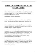 STATE OF NEVADA WORK CARD STUDY GUIDE QUESTIONS AND ANSWERS 2026