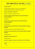 KIN 4606 FINAL EXAM QUESTIONS AND ANSWERS 2026