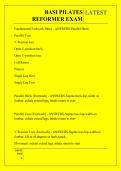 BASI PILATES REFORMER EXAM QUESTIONS AND ANSWERS 2026