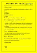 NCSU BUS 370 - EXAM 3 QUESTIONS AND ANSWERS 2026