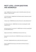 NICET LEVEL 1 EXAM QUESTIONS AND ANSWERS