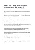 Nicet Level 1 water based systems exam questions and answers
