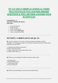 RN ATI ADULT MEDICAL-SURGICAL TIMED  PRACTICE EXAM &lpar;NGN-ALIGNED&rpar; 2026&sol;2027  QUESTIONS & WELL REVISED ANSWERS WITH  RATIONALES 