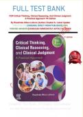 Test Bank For Critical Thinking&comma; Clinical Reasoning&comma; and Clinical Judgment&colon; A Practical Approach 7th Edition by Rosalinda Alfaro-LeFevre&vert;&vert;ISBN NO&colon;10&comma;0275972356&vert;&vert;ISBN NO&colon;13&comma;978-0323581257&vert;&vert;All Chapters&vert;&vert;Complete Guide A&plus;