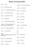 Medical Terminology &lpar;HOSA&rpar;