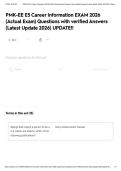 PMK-EE E5 Career Information EXAM 2026 &lpar;Actual Exam&rpar; Questions with verified Answers &lpar;Latest Update 2026&rpar; UPDATE&excl;&excl;