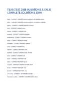 TEAS TEST 2026 QUESTIONS & VALID COMPLETE SOLUTIONS 100&percnt;