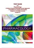 Test Bank for Pharmacology 11th Edition by Linda E&period; McCuistion &ndash; NCLEX & Nursing Exam Prep &ndash; Chapters 1-55 Fully Covered