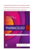 Test Bank For Pharmacology&colon; A Patient-Centered Nursing Process Approach 10th Edition by Linda E&period; McCuistion&semi; Jennifer J&period; Yeager&semi; Mary Beth Winton&semi; Kathleen DiMaggio 9780323642477 Chapter 1-55 Complete Guide&period;