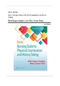 Bates nursing guide to physical examination and history taking 3rd edition hogan quigley test bank&period;