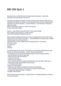 BIO 202 Quiz 1&period; Questions with Accurate  Answers