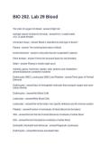 BIO 202&period; Lab 29 Blood  Questions and Answers 100&percnt; Correct