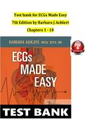 Test bank for ECGs Made Easy 7th Edition by Barbara J Aehlert Chapters 1 - 10