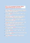 WGU C213 Accounting for Decision Makers &ndash; 2026 Updated Questions & Answers Guide