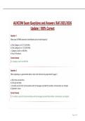 AUXCOM Exam Questions and Answers &vert;Fall 2025&sol;2026 Update &vert; 100&percnt; Correct