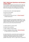 TNCC 2025 Exam Questions and Answers &lpar;Latest 2026&rpar;