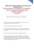 BIOD 152 Anatomy & Physiology II &ndash; Portage Learning Modules 1&ndash;5 Complete Exam Questions & Answers &vert; 2026 Updated &vert; 100&percnt; Verified Correct Answers &vert; Graded A&plus;