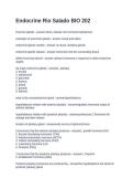 Endocrine Rio Salado BIO 202&period; Questions with Solutions