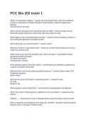 PCC Bio 202 exam 1&period; Questions with Correct Answers