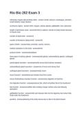 Rio Bio 202 Exam 3&period; Questions and Answers Graded A&plus;