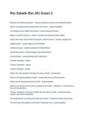 Rio Salado Bio 201 Exam 2&period; Questions with Correct Answers