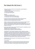 Rio Salado Bio 202 Exam 1&period; Questions and Answers