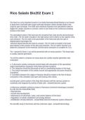 Rios Salado Bio202 Exam 1&period;Questions with Solutions
