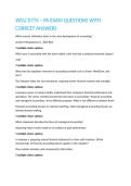 WGU D774 &ndash; PA EXAM QUESTIONS WITH CORRCET ANSWERS&period;