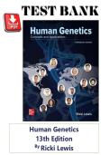 Test Bank For Human Genetics 13th Edition By Ricki Lewis Chapter 1-23&period;