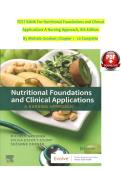 Nutritional Foundations and Clinical Applications A Nursing Approach&comma; 8th Edition Test Bank By Michele Grodner&semi; All Chapter 1-20&comma; Verified Chapters&vert;2026&sol;27 A&plus;