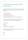 NURS 497 Exam -1 Practice Questions With Correct Answers