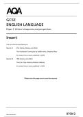 AQA GCSE ENGLISH LANGUAGE PAPER 2 QP AND MS 2025
