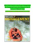 SOLUTION MANUAL for Project Management&colon; The Managerial Process 8th Edition by Erik W&period; Larson & Clifford F&period; Gray ALL CHAPTERS 1-16 WITH APPENDIX A-D&vert; A&plus; PASS