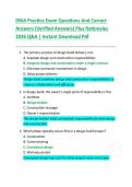 DBIA Practice Exam Questions And Correct  Answers &lpar;Verified Answers&rpar; Plus Rationales  2026 Q&A &vert; Instant Download Pdf 